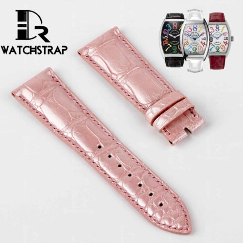 1603865983-Pink-America-Alligator-leather-watch-band-strap-fot-Franck-Muller-CASABLANCA-8880-color-dreams-wristwatch (1) Pink America Alligator leather watch band strap fot Franck Muller CASABLANCA 8880 color dreams wristwatch