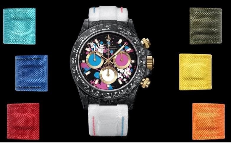 20mm velcro watch band blue, red, green, yellow, orange, white, black