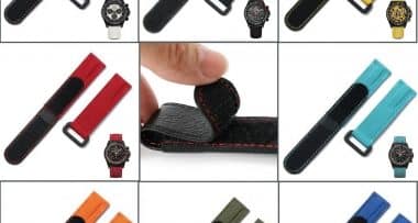 In stock 20mm Rolex Velcro watch strap replacement canvas watchbands for Rolex Omega Patek Philippe Blancpain sailcloth Canvas nylon strap online