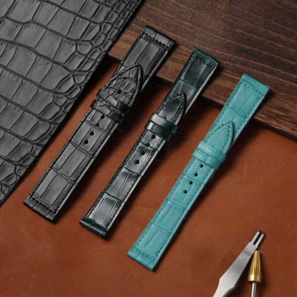 Buy custom Franck Muller Tiffany Blue leather strap 22mm 24mm 26mm watchbands replacement for sale