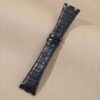 Custom handmade black alligator replacement watch bands fit for Audemars Piguet Royal Oak Mens Watch strap