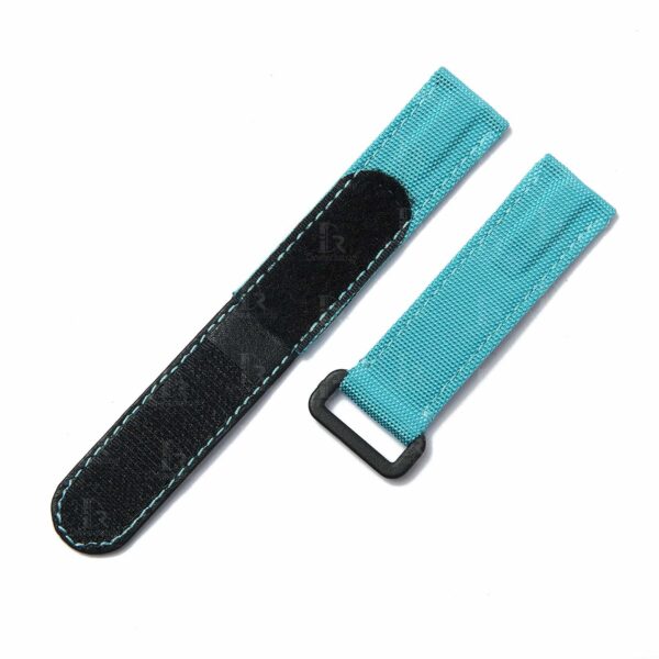 Replacement-20mm-velcro-watch-band-for-Rolex-Submariner-Datejust-DIW-canvas-strap-light-blue-nylon (4) Rolex velcro high quality light blue nylon watch band