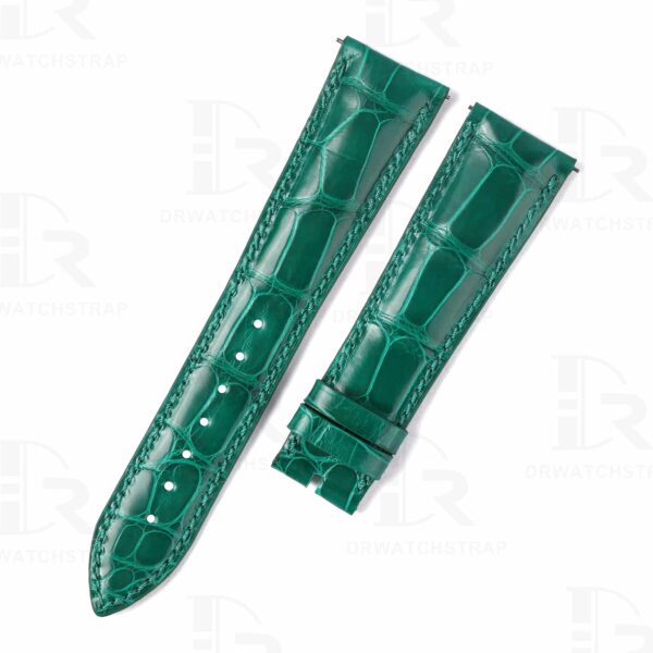 Replacement Green Leather watch band strap fit for Franck Muller Casablanca