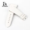Replacement White leather bracelet band strap America Alligator fit for Corum Ti-Bridge Lady watch