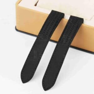 Custom genuine alligator High gloss Dark Blue leather watch strap replcament for Cartier Roadster watch