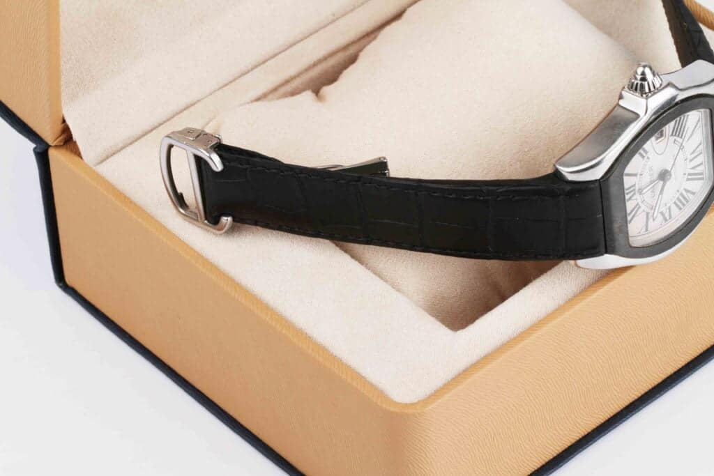 Cartier Roadster S watch OEM Alligator Leather watch band quick release band