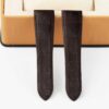 Best quality OEM high-end replacement brown alligator crocodile leather Cartier Calibre watch strap and watch band for Cartier Calibre dive watches online - Aftermarket leather watchbands for Cartier Calibre at a low price