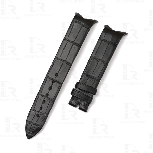 Buy custom Piaget Limelight Gala watch straps Black Alligator leather watchbands for sale stitchless