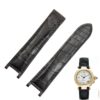 Cartier Pasha De Custom genuine best quality OEM alligator black leather strap and watch band replacement with single-folded for Cartier Pasha de men's and women's luxury watches - Shop the handmade crocodile grade A material watch straps & watchbands from DR Watchstrap online at a low price