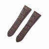 Custom Cartier Calibre Brown leather 21mm watchband for sale