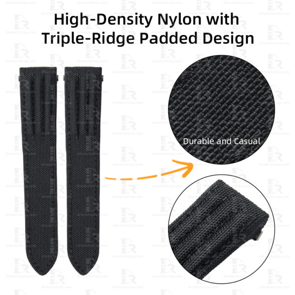Custom kevlar strap for Cartier Roadster 19mm 20mm (1) Custom Replacement Black nylon kevlar strap for Cartier Roadster 19mm 20mm Low Price