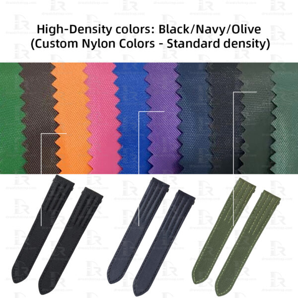 Custom kevlar strap for Cartier Roadster 19mm 20mm (2) Custom Replacement Black Dark blue Olive green canvas kevlar strap for Cartier Roadster 19mm 20mm Low Price