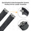 Custom replacement watch bands for cartier roadster (2) Custom replacement Black nylon watch bands for cartier roadster QuickSwitch Interchangeable System