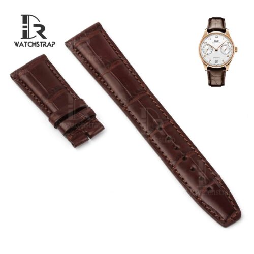1607493956-IWC-Portuguese-7-days-watch-band-strap-brown-leather-22mmx18mm-lug-size(1) IWC Portuguese watch strap Replacement for sale 22mmx18mm