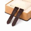1607604006-Cartier-Santos-100-midsize-large-size-Replacement-leather-watch-band-strap-brown-America-Alligator (8) Custom handmade best quality replacement Brown America Alligator Leather Cartier Santos 100 watch straps and watch bands Cartier Santos 100 Midsize Large Chronograph XL size watches - OEM aftermarket high-end leather watchbands online at a low price