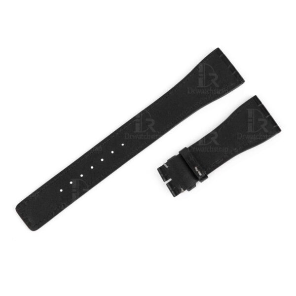 1615621191-IWC-da-Vinci-perpetual-calendar-chronograph-replacement-Genuine-black-alligator-leather-strap-handmade-white-stitching (4) Handmade IWC alligator leather bracelet for sale Designed for IWC IW376107 IW376106