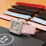 Buy Custom Cartier Santos 100 alligator leather watch straps replacement watch band (2) Replacement leather watch strap band fit for Cartier Santos 100