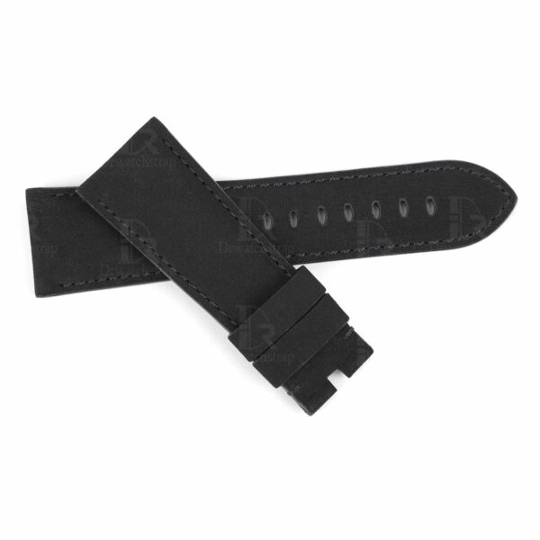1610781066-Panerai-black-calf-leather-watch-band-24mm-for-sale-replacement-OEM-Custom (4) Custom OEM Premium calf material black leather Panerai strap 24mm 26mm 22mm & watch band replacement for Panerai Luminor Due Radiomir luxury watches for sale - Shop the best quality calfskin watch straps and watch bands from DR Watchstrap online at a low price