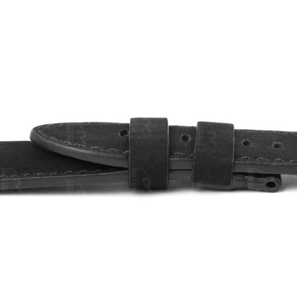 1610781116-Panerai-black-calf-leather-watch-band-24mm-for-sale-replacement-OEM-Custom (8) Custom OEM Premium calf material black leather Panerai strap 24mm 26mm 22mm & watch band replacement for Panerai Luminor Due Radiomir luxury watches for sale - Shop the best quality calfskin watch straps and watch bands from DR Watchstrap online at a low price