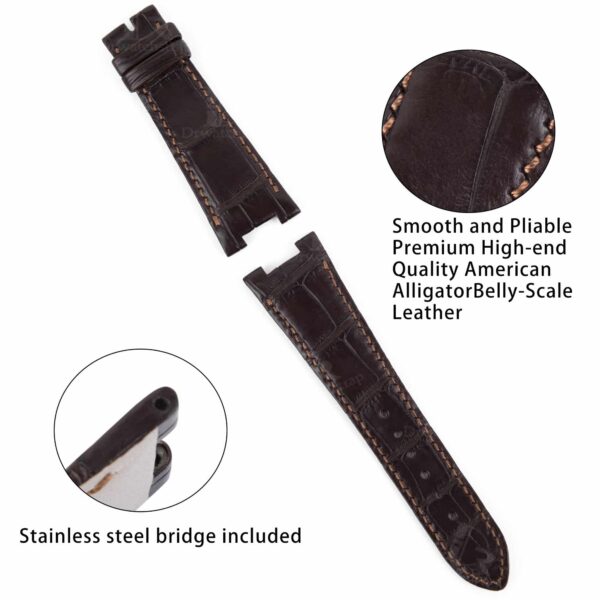 Replacement Patek Philippe nautilus leather strap for sale handmade Custom OEM