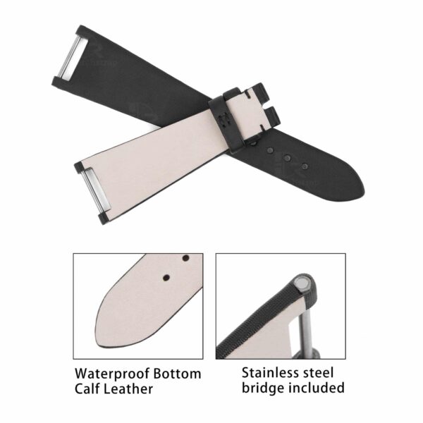 High quality satin replacement black brown orange gold green gray cream Patek Philippe watch bands and watch strap online with deployment buckle wrist band compatible with Patek Philippe Twenty-4 for sale