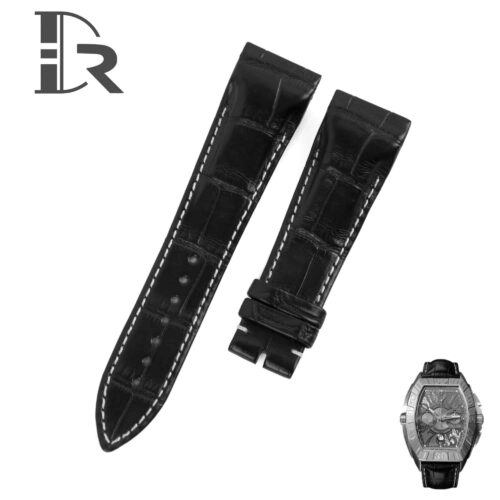 1610945115-Franck-Muller-Conquistador-Grand-Prix-8900-Replacement-handmade-Custom-black-leather-watch-band-strap (1) Custom handmade Grade A alligator black leather Franck Muller Conquistador strap and watch band replacement for Franck Muller Conquistador Grand Prix 8900 9900 SC DT GPG luxury watches - Best quality crocodile watch bands online at a low price
