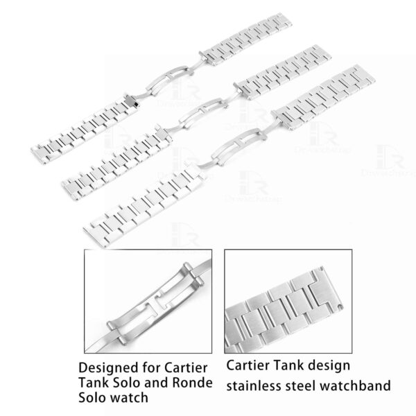 1612097044-Cartier-Tank-Solo-Ronde-de-Stainless-Steel-Bracelet-watchband-strap (1) Cartier Tank Solo replacement watchband