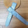 Replacement Cartier Santos 100 pearl ice blue alligator leather strap