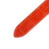 1614680732-Cartier-pasha-watch-band-replacement-leather-strap-Orange (9) 18mm 20mm Genuine best quality American Alligator Orange leather watch strap and watch band replacement for Cartier De Pasha watches from DR Watchstrap - Shop the 100% handmade crocodile leather straps and watch bands online at a low price