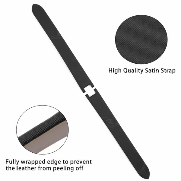 Best high-end quality material custom black satin Cartier watch strap and watch band replacemetn for Cartier De Pasha luxury watches - Shop the premium soft smooth satin straps and watch bands from DR Watchstrap online at a low price