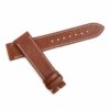 Low price customized brown leather strap Rolex datejust leather strap for sale 20mm