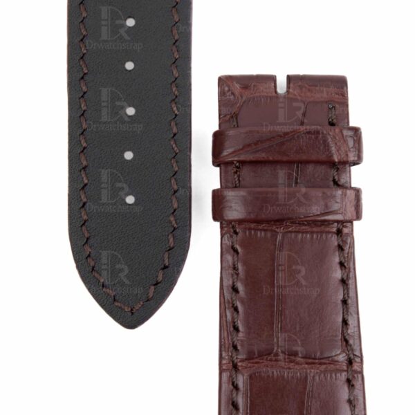 Buy replacement Vacheron Constantin Overseas brown American Alligator Leather Strap at discount price