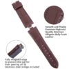 Wholesale and retail handmade Vacheron Constantin Overseas brown leather watch band for sale