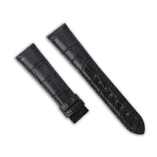 1616981472-Rolex-cellini-black-leather-alligator-watch-strap-buy-replacement (1) Genuine Black alligator leather strap