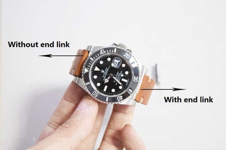 Rolex Daytona solid end links for sale - Fit in between the gap of watch case and leather strap