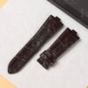 Custom handmade replacement brown alligator leather watchband for Vancheron Constantin straps