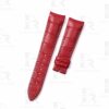 Breguet type xx watch band replacement Red alligator white stitching