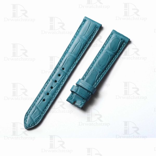 Buy Custom leather strap replacement fit for Patek Philippe Tiffany Blue alligator watch strap customized Buy Custom leather strap replacement fit for Patek Philippe Tiffany Blue alligator watch strap customized