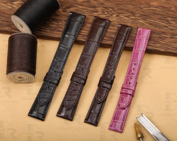 Buy replacement Patek Philippe leather strap high-end quality American Alligator at discount price 12mm 14mm 16mm 18mm 19mm 20mm 21mm 22mm 23mm 24mm (2)
