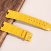 OEM premium quality replacement yellow leather watchband fit for Cartier Le Cirque Animalier Bee decor watch
