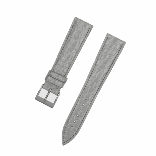 1618644999-Handmade-leather-watch-strap-Early-Grey-Alligator-Round-scale (1) Handmade leather watch strap Early Grey Alligator Round scale