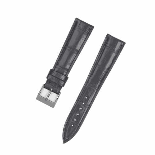 1618645639-Handmade-leather-watch-strap-Grey-Alligator-Belly-scale (1) Handmade leather watch strap Grey Alligator Belly scale
