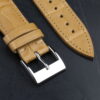 1618646425-Handmade-leather-watch-strap-Apricot-Alligator-Belly-scale (2) Handmade leather watch strap Apricot Alligator Belly scale