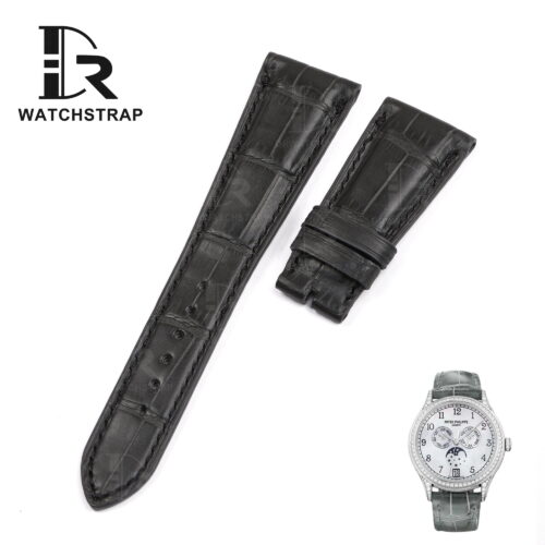Buy Custom Patek Philippe grand Black Alligator Leather strap Replacement watch band Buy Custom Patek Philippe grand Black Alligator Leather strap Replacement watch band