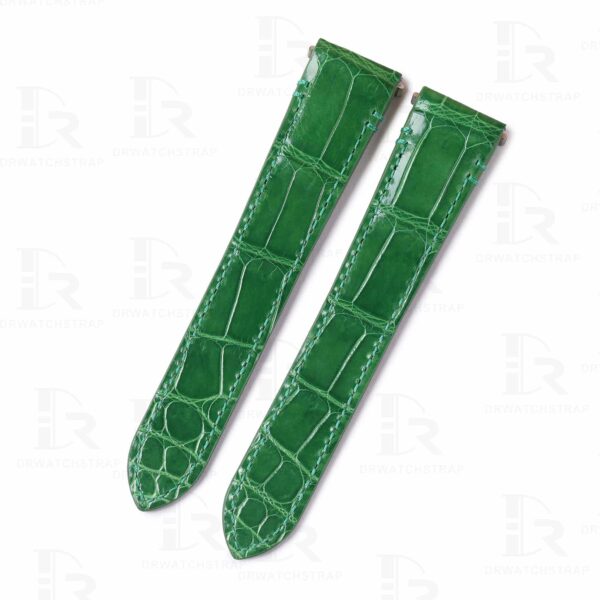 Cartier Santos Quickswitch strap green leather