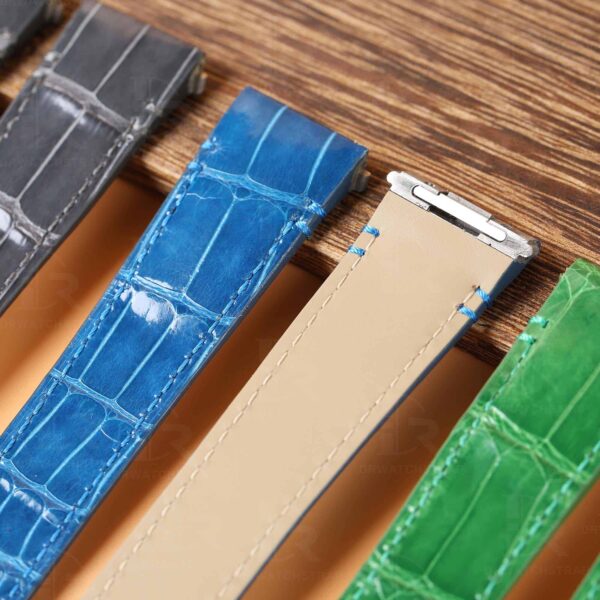 High-end Alligator leather strap Quick Release for Cartier de Santos - no tool needed