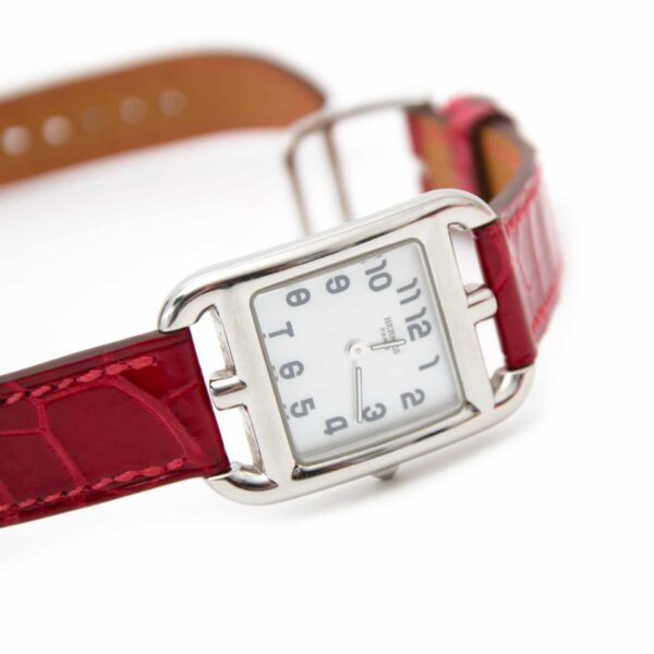 Custom alligator leather watch strap for Hermes Cape Cod | Heure H (Single Tour, multi-color)