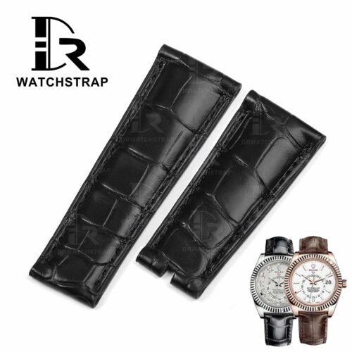 Buy Custom Rolex Sky Dweller Black leather strap 21mm 22mm replacement for watch bands (1) Buy Custom Rolex Sky Dweller Black leather strap 21mm 22mm replacement for watch bands (1)