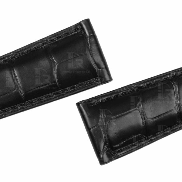 Buy Custom Rolex Sky Dweller Black leather strap 21mm 22mm replacement for watch straps