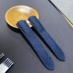 The best quality OEM custom nylon canvas fabric material watcg kevlar strap and watch band replacment for Cartier Ballon Bleu watches online Custom replacement purple alligator leather watch band strap for Cartier Ballon Bleu de Cartier (2)